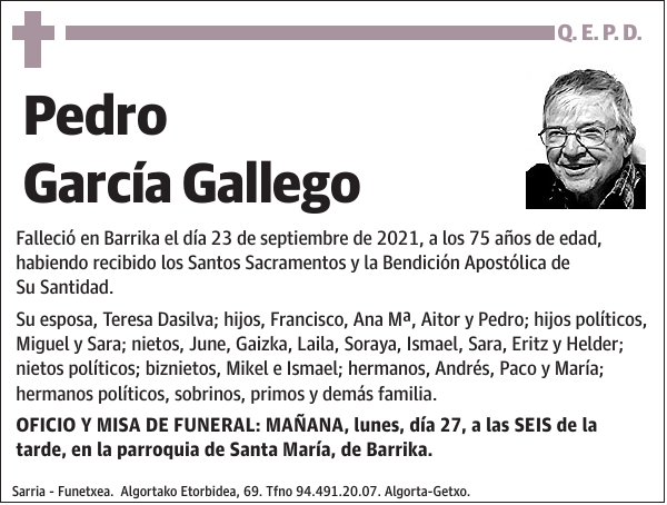 Pedro García Gallego