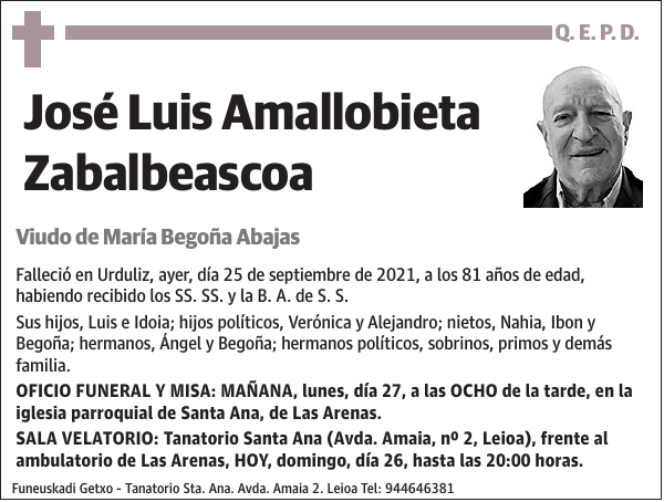 José Luis Amallobieta Zabalbeascoa