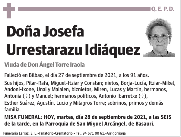 Josefa Urrestarazu Idiáquez