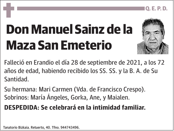 Manuel Sainz de la Maza San Emeterio