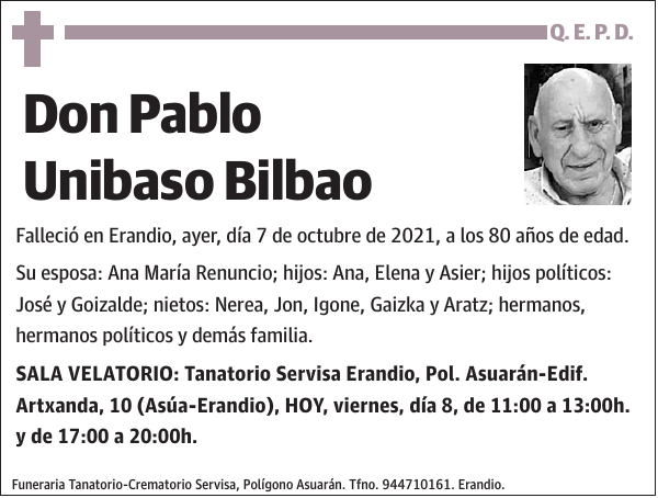 Pablo Unibaso Bilbao