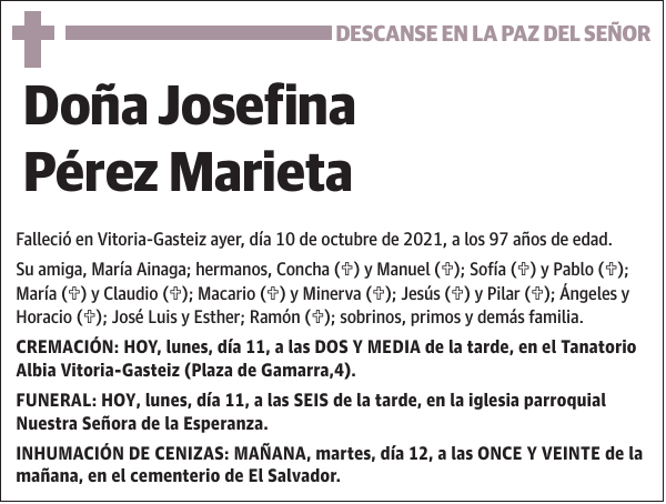 Josefina Pérez Marieta