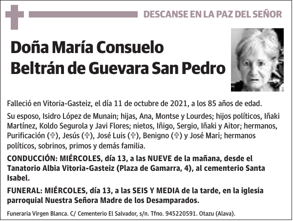 María Consuelo Beltrán de Guevara San Pedro