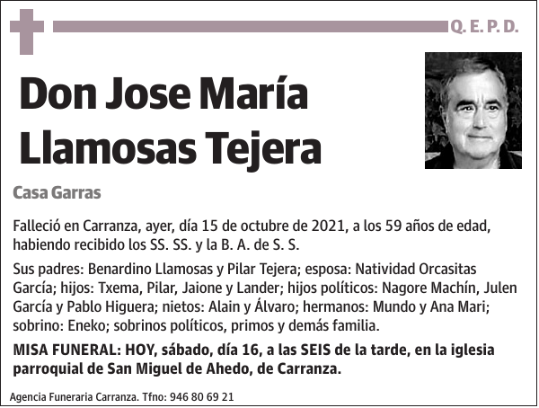 Jose María Llamosas Tejera