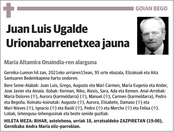 Juan Luis Ugalde Urionabarrenetxea