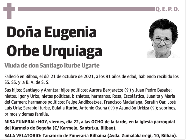 Eugenia Orbe Urquiaga