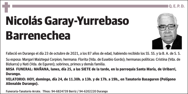 Nicolás Garay-Yurrebaso Barrenechea