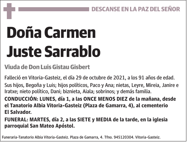 Carmen Juste Sarrablo