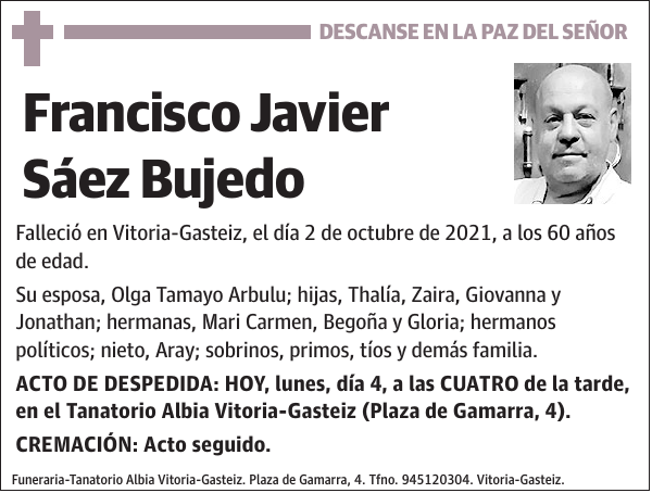 Francisco Javier Sáez Bujedo