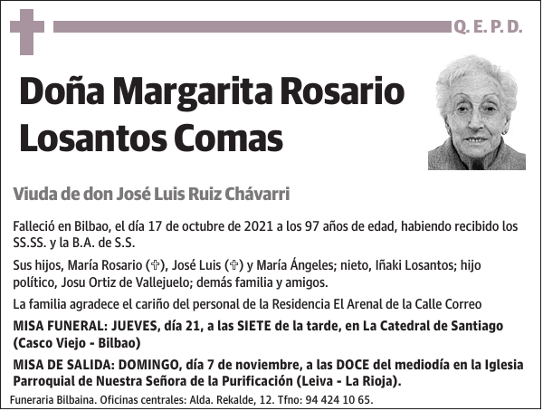 Margarita Rosario Losantos Comas