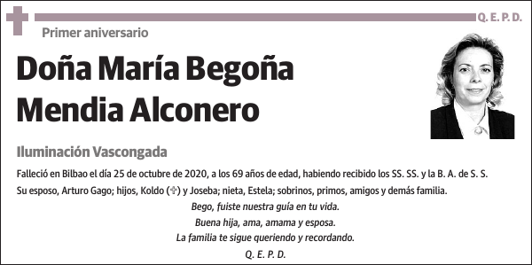 María Begoña Mendia Alconero