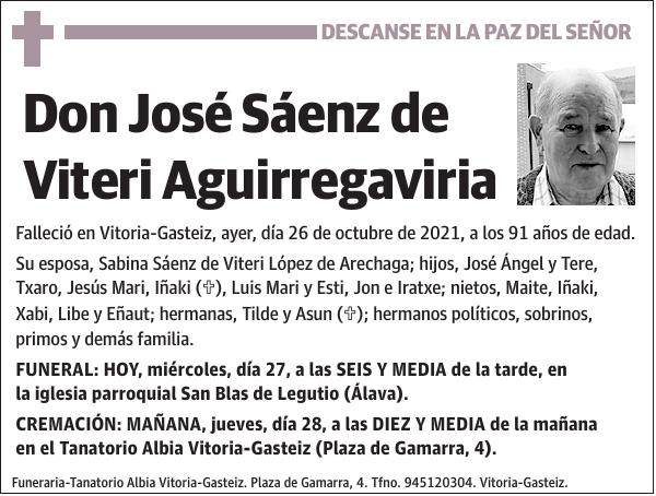 José Sáenz de Viteri Aguirregaviria