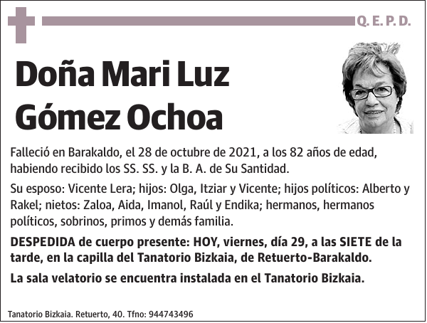 Mari Luz Gómez Ochoa