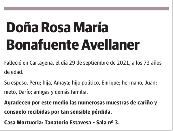 Rosa María Bonafuente Avellaner