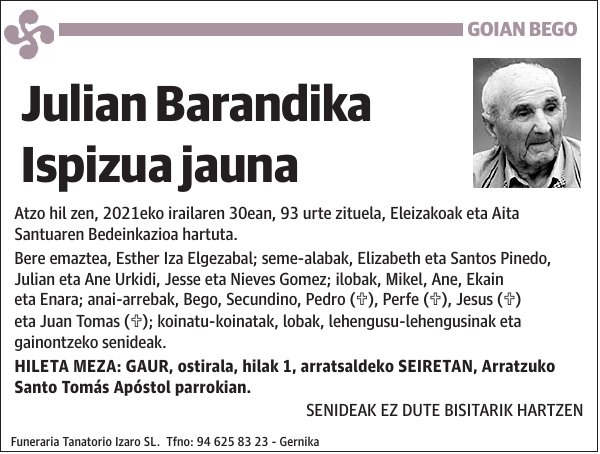 Julian Barandika Ispizua