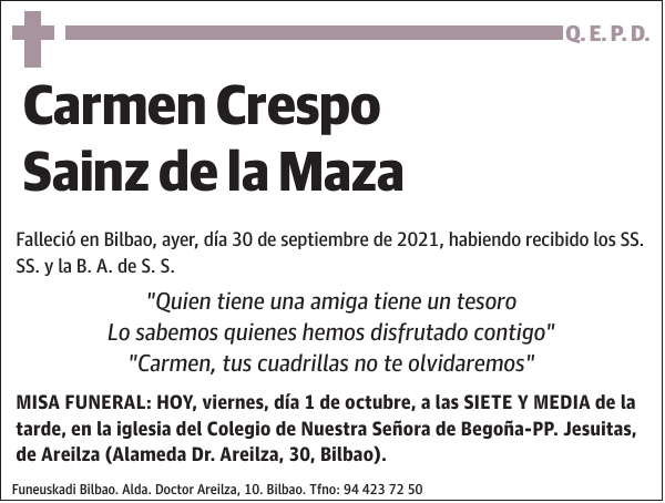 Carmen Crespo Sainz de la Maza