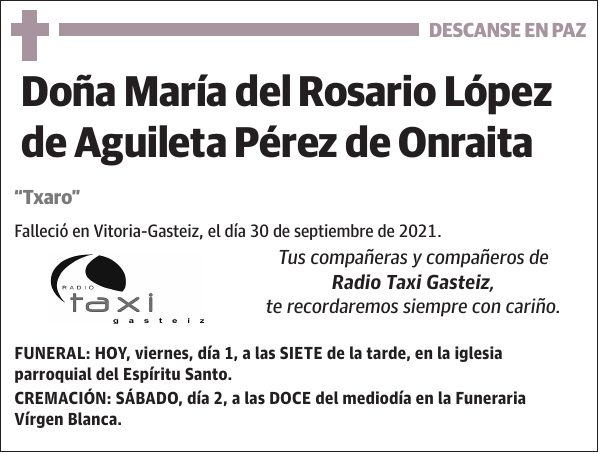 María del Rosario López de Aguileta Pérez de Onraita