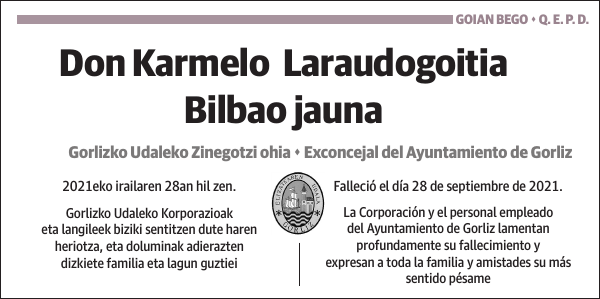 Karmelo Laraudogoitia Bilbao