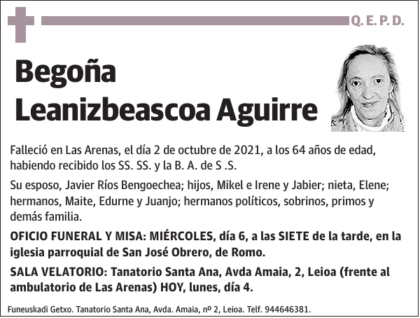 Begoña Leanizbeascoa Aguirre