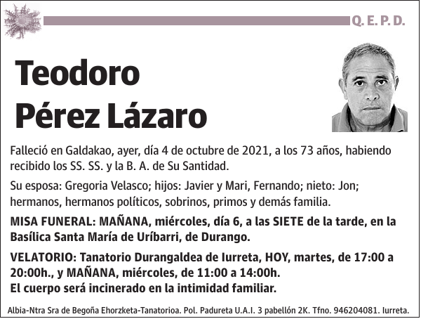 Teodoro Pérez Lázaro