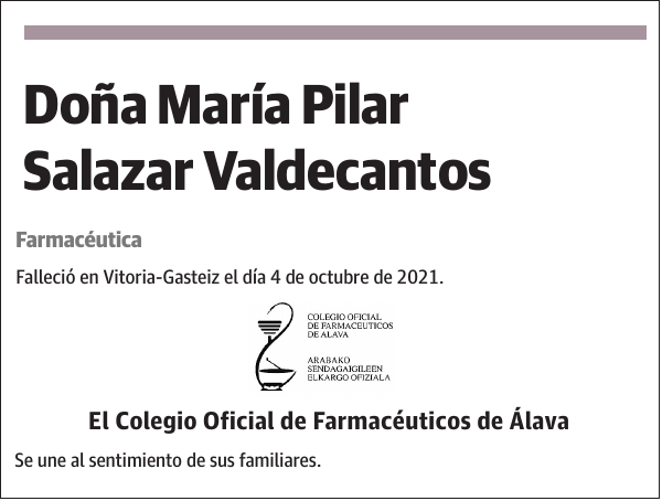 María Pilar Salazar Valdecantos