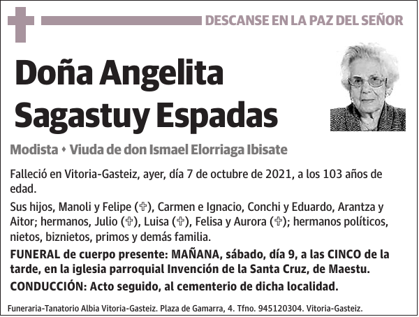 Angelita Sagastuy Espadas