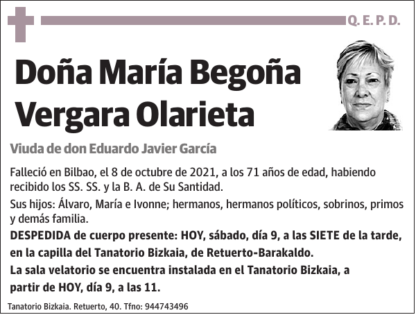 María Begoña Vergara Olarieta