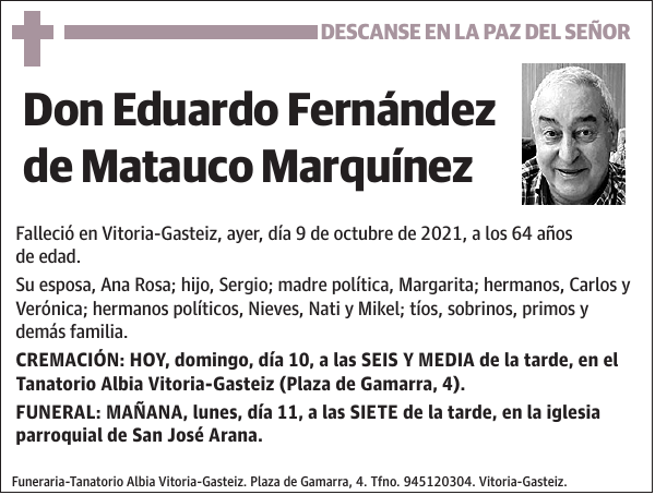 Eduardo Fernández de Matauco Marquínez