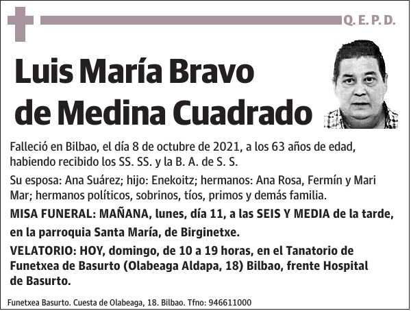 Luis María Bravo de Medina Cuadrado