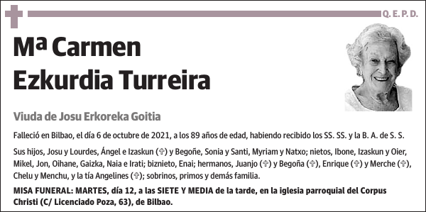 Mª Carmen Ezkurdia Turreira