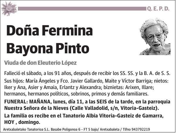 Fermina Bayona Pinto