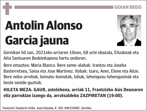 Antolin Alonso Garcia