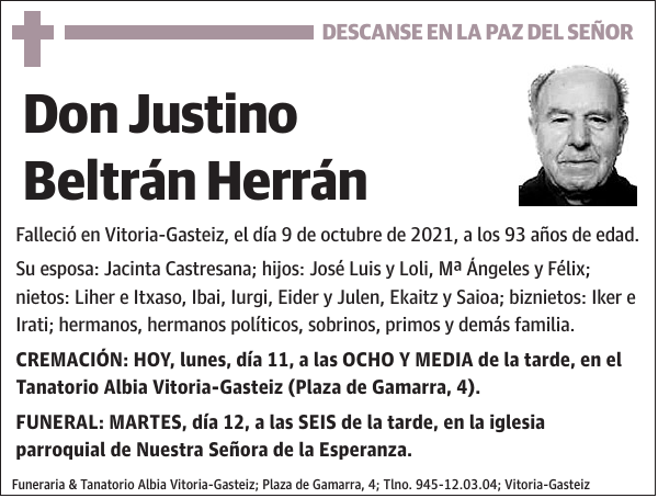 Justino Beltrán Herrán