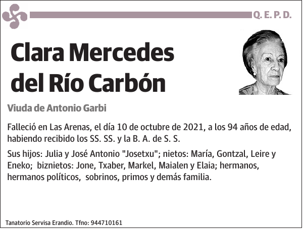 Clara Mercedes del Río Carbón