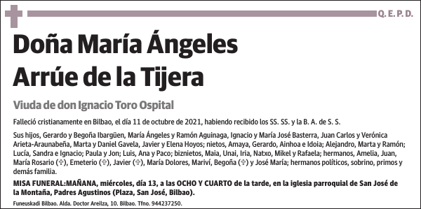 María Ángeles Arrúe de la Tijera