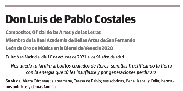 Luis de Pablo Costales