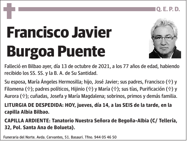 Francisco Javier Burgoa Puente