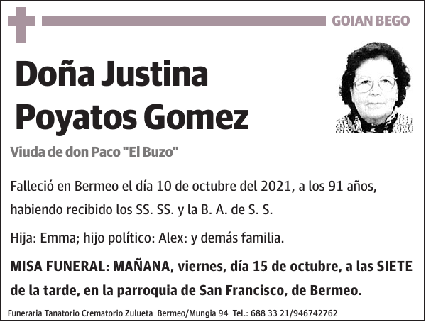 Justina Poyatos Gomez