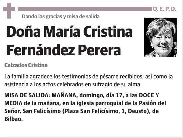 María Cristina Fernández Perera