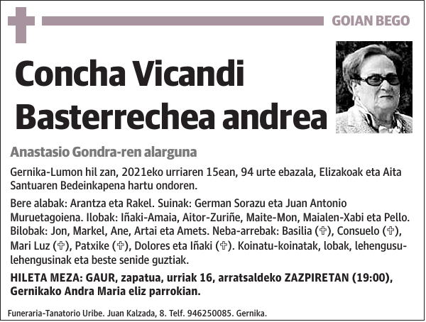 Concha Vicandi Basterrechea