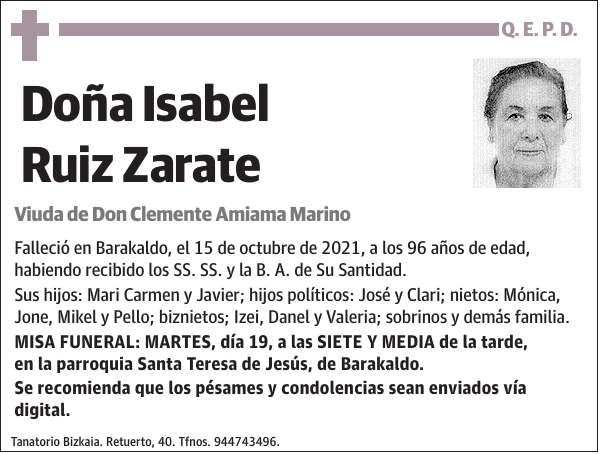 Isabel Ruiz Zarate