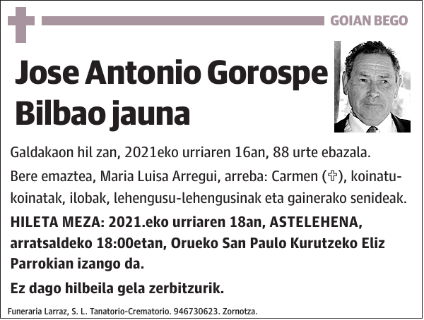 Jose Antonio Gorospe Bilbao