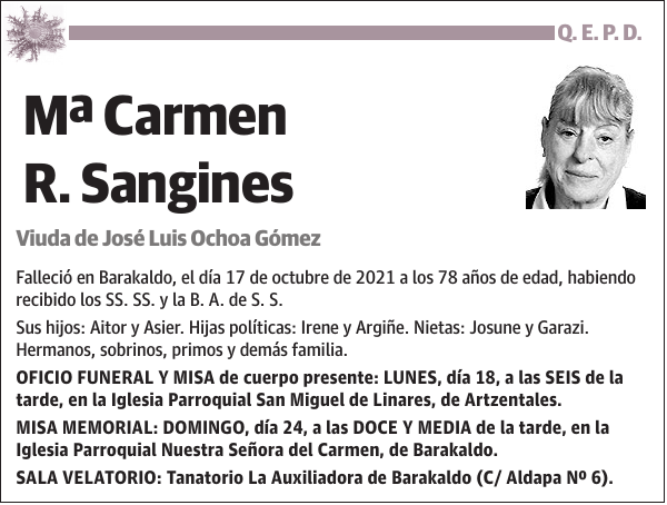 Mª Carmen R. Sangines