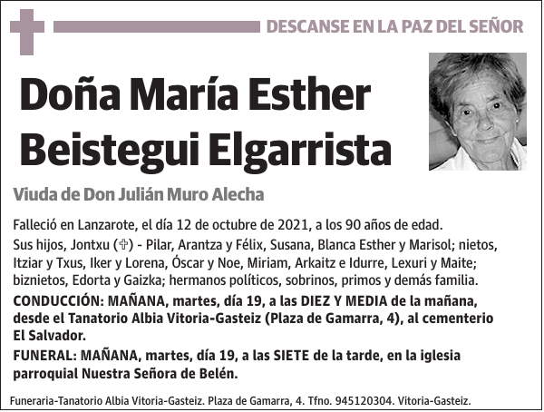 María Esther Beistegui Elgarrista