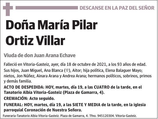 María Pilar Ortiz Villar