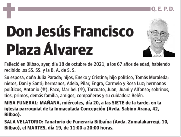 Jesús Francisco Plaza Álvarez