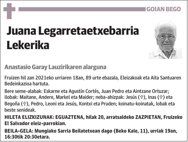 Juana Legarretaetxebarria Lekerika