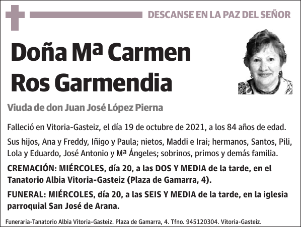 Mª Carmen Ros Garmendia