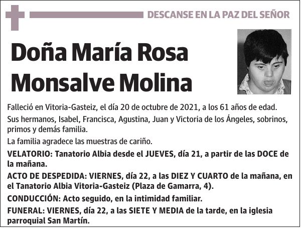 María Rosa Monsalve Molina