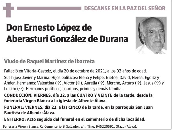 Ernesto López de Aberasturi González de Durana